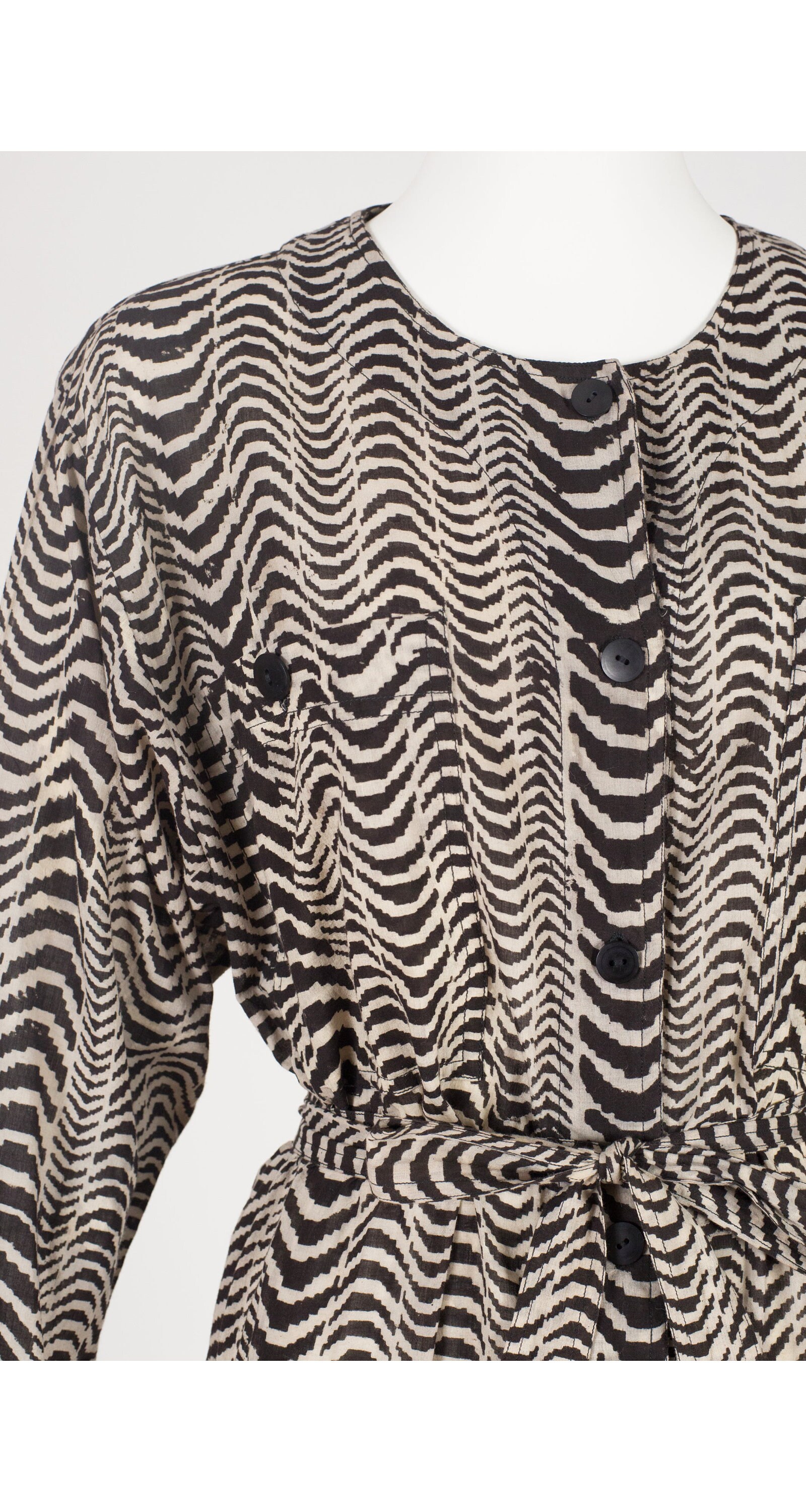 Anokhi for Sarah Clothes 1980年代ヴィンテージブロックプリント