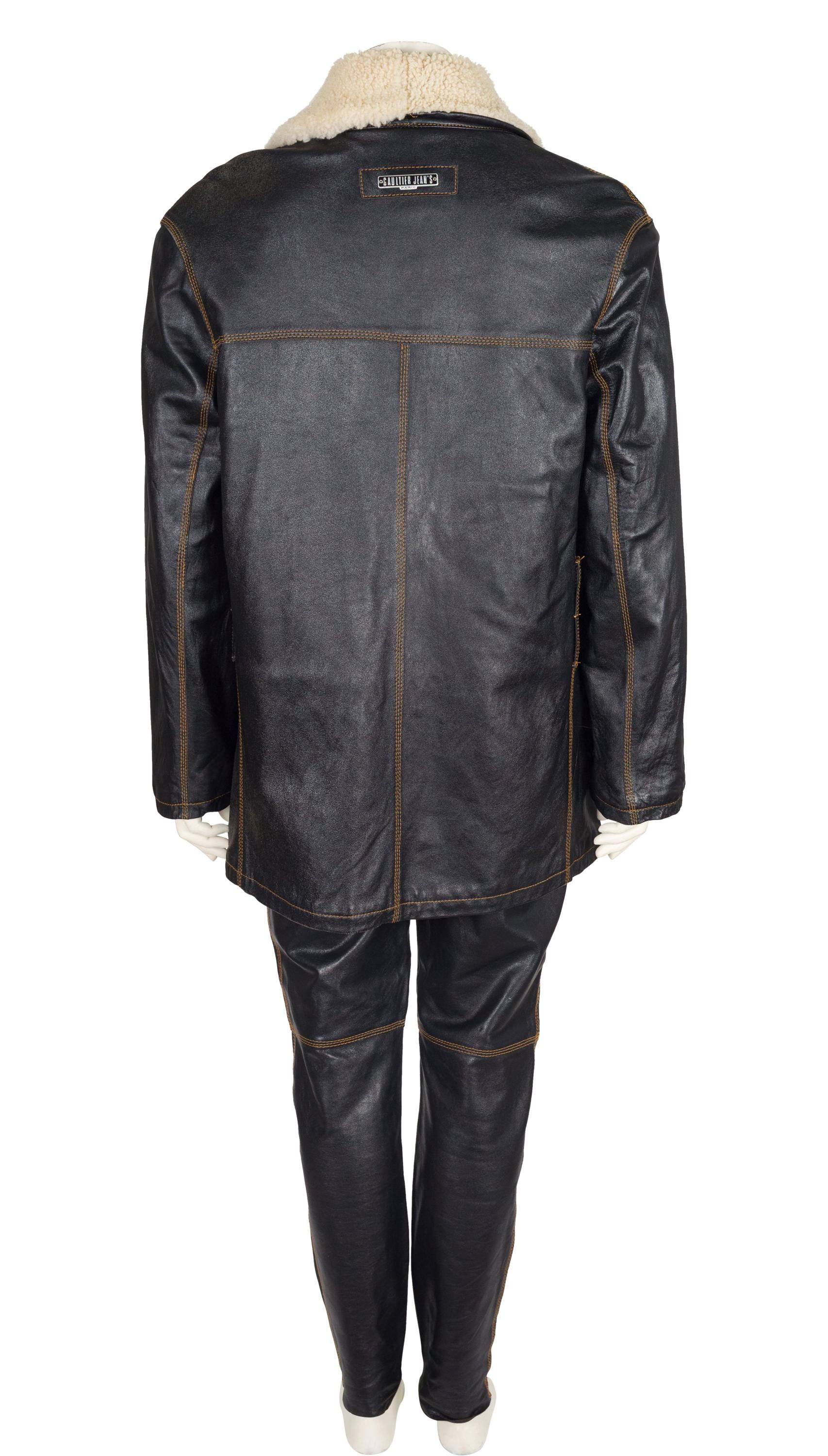 Rare 90S Jean Paul Gaultier Homme Double Jacket Black Size