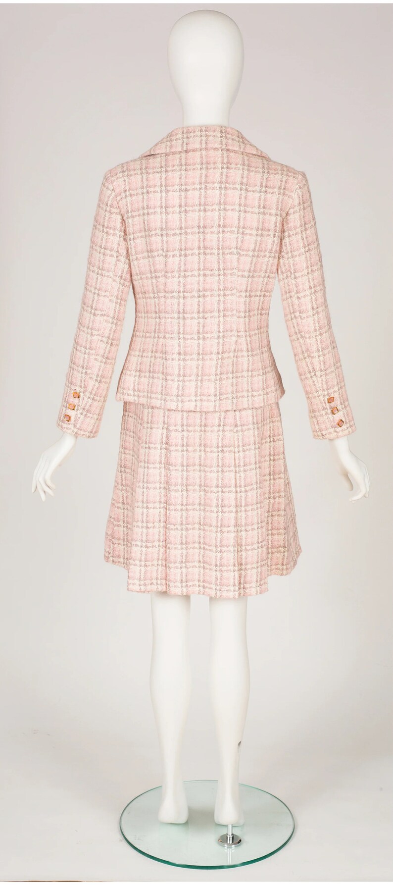Ensemble Jupe Et Blouse Sonia Rykiel Vintage Années 90 - Taille M En Crêpe Rose