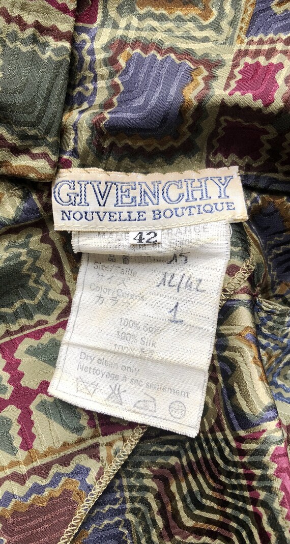 Givenchy 1980s Vintage Numbered Balloon Sleeve Ja… - image 6