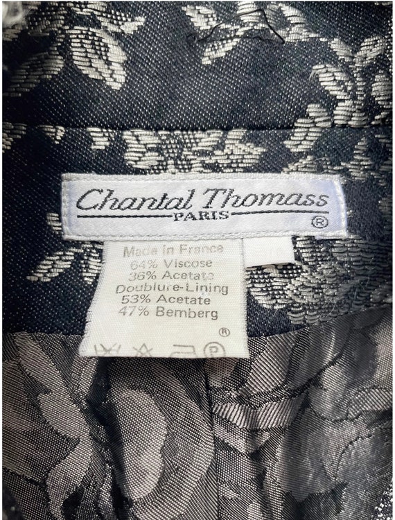 Chantal Thomass 1980s Vintage Floral Silver Jacqu… - image 6