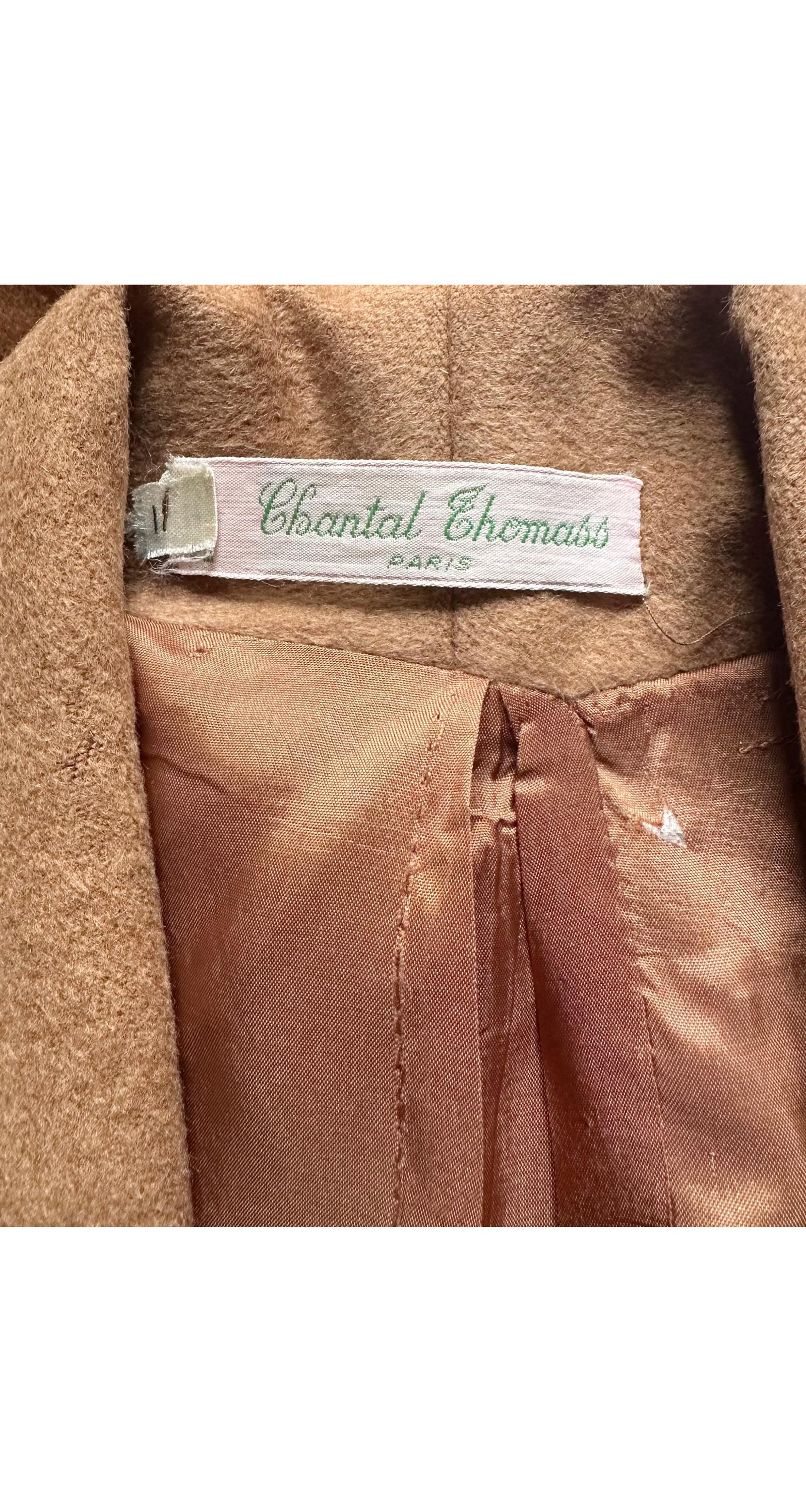 Chantal Thomass 1984-85 F/W Alpaca & Wool Vintage Shawl Collar