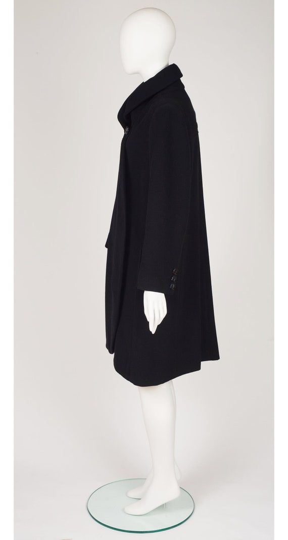 Sonia Rykiel 1980s Vintage Black Wool Shawl Colla… - image 3