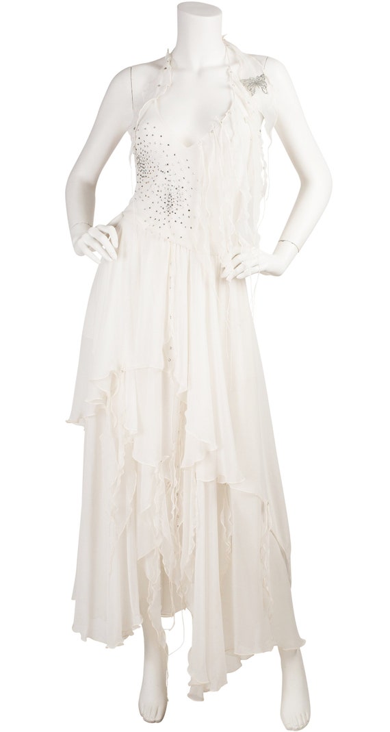 Wayne Clark Couture 1970s Vintage Ethereal Rhinest