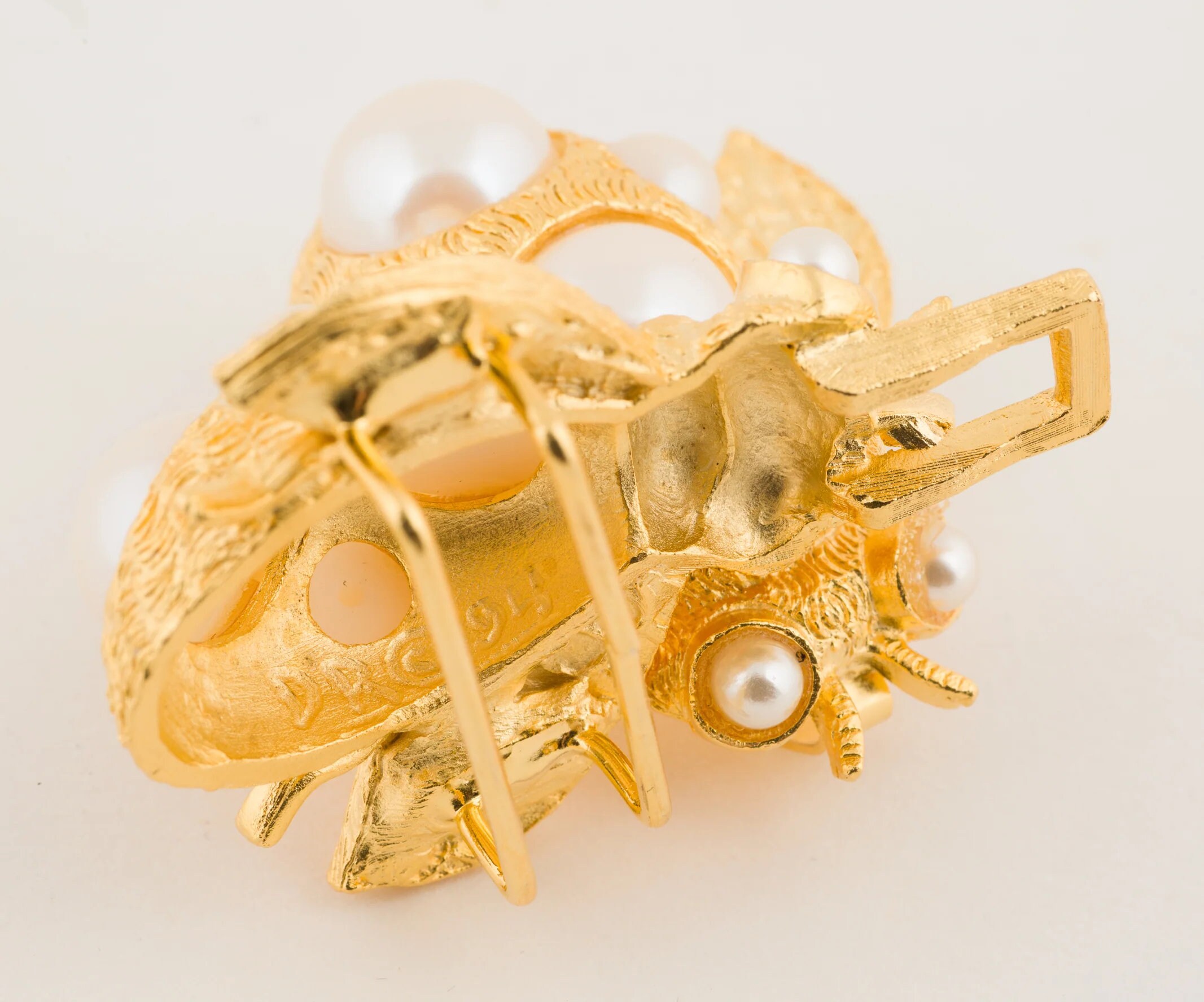 Doreen Ryan 1994 Vintage Bumble Bee Figural Gold-tone Belt  display picture 1