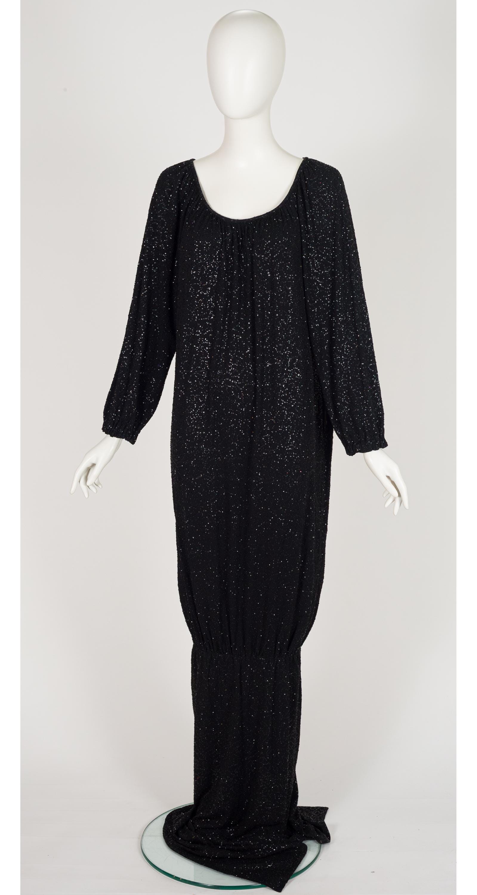 Angelo Tarlazzi 1985-86 F/W Black Glitter Jersey Vintage 