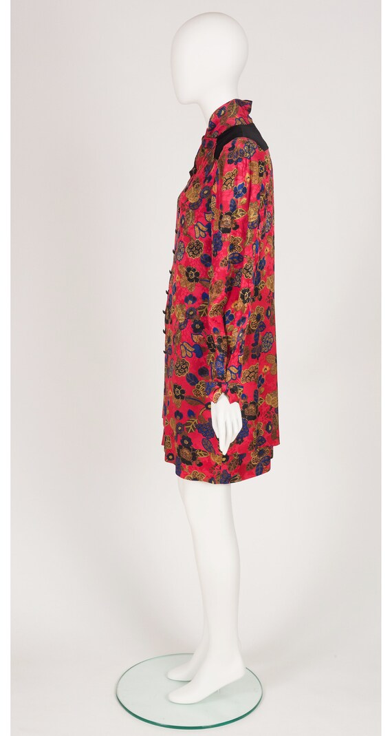 Nina Ricci 1980s Vintage Floral Silk Jacquard & V… - image 5