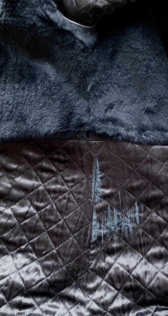 Yves Saint Laurent Fourrures 1980s Vintage Black Cashmere & Wool