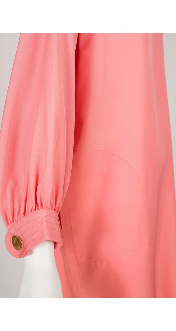 Yves Saint Laurent 1990s Vintage Coral Raw Silk B… - image 3