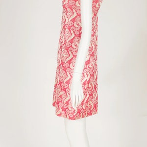 Gino Charles by Malcolm Starr 1960s Vintage Pink Brocade Evening Dress & Coat Set Sz XS image 4