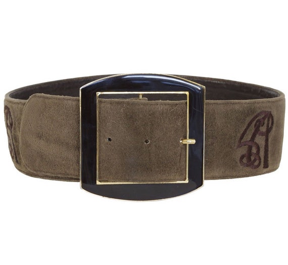 Valentino Garavani 1980s Vintage Monogram Brown Su
