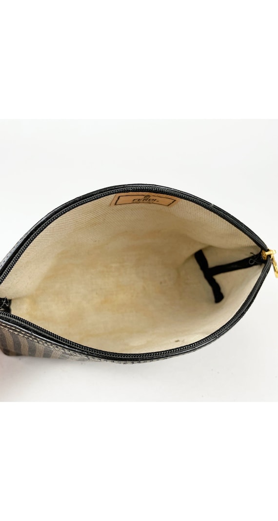 Fendi 1980s Pequin Striped Brown Cosmetic Bag - Etsy