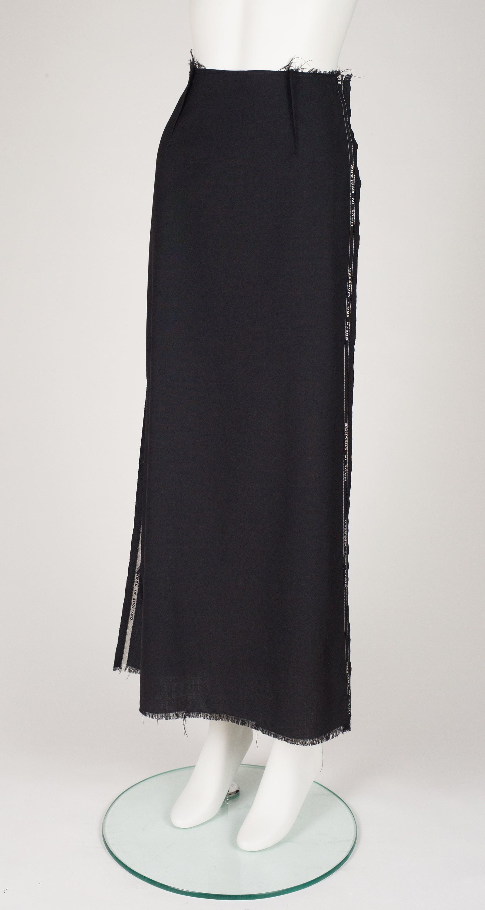 【Martin Margiela】コレクション カットオフスカート 黒42 Martin Margiela】コレクション カットオフスカート 黒42 Martin