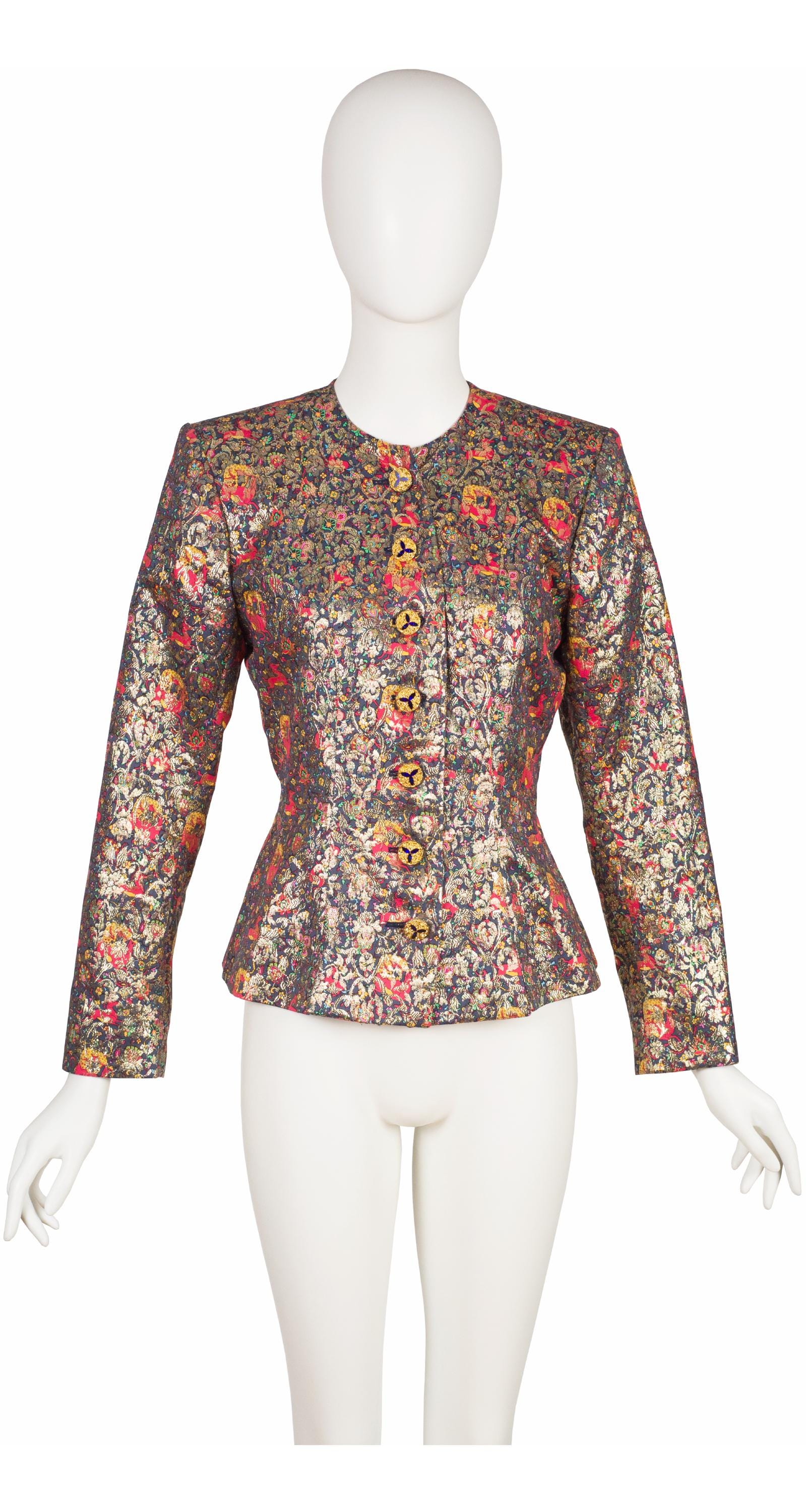 【YSL】激レア　vintage 花柄　マント YSL】激レア vintage 花柄 マント - メルカリ