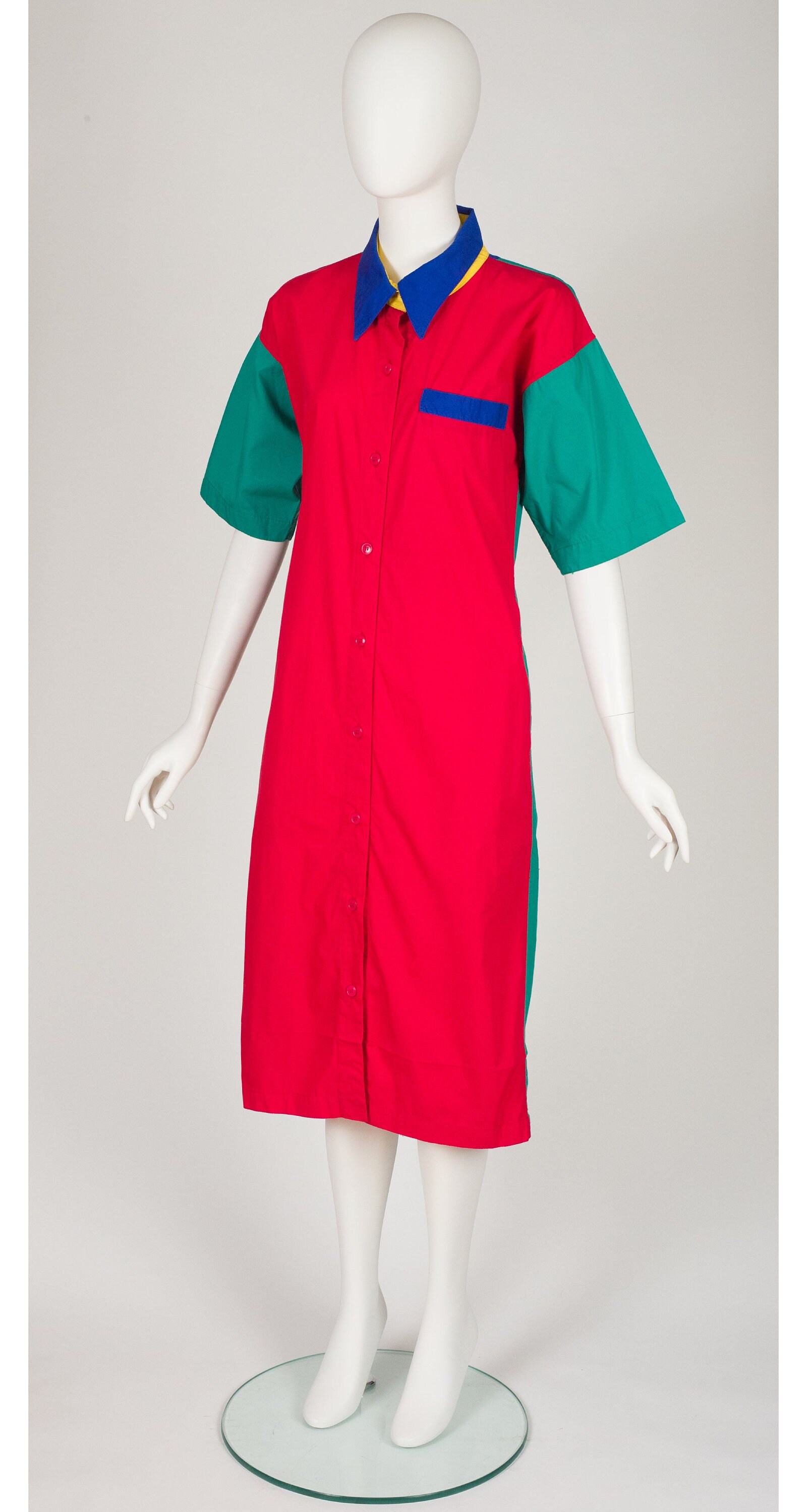 Jean-Charles de Castelbajac 赤ウールコート 38 Jean-Charles de Castelbajac 1982-83 F/W Runway Color-Block