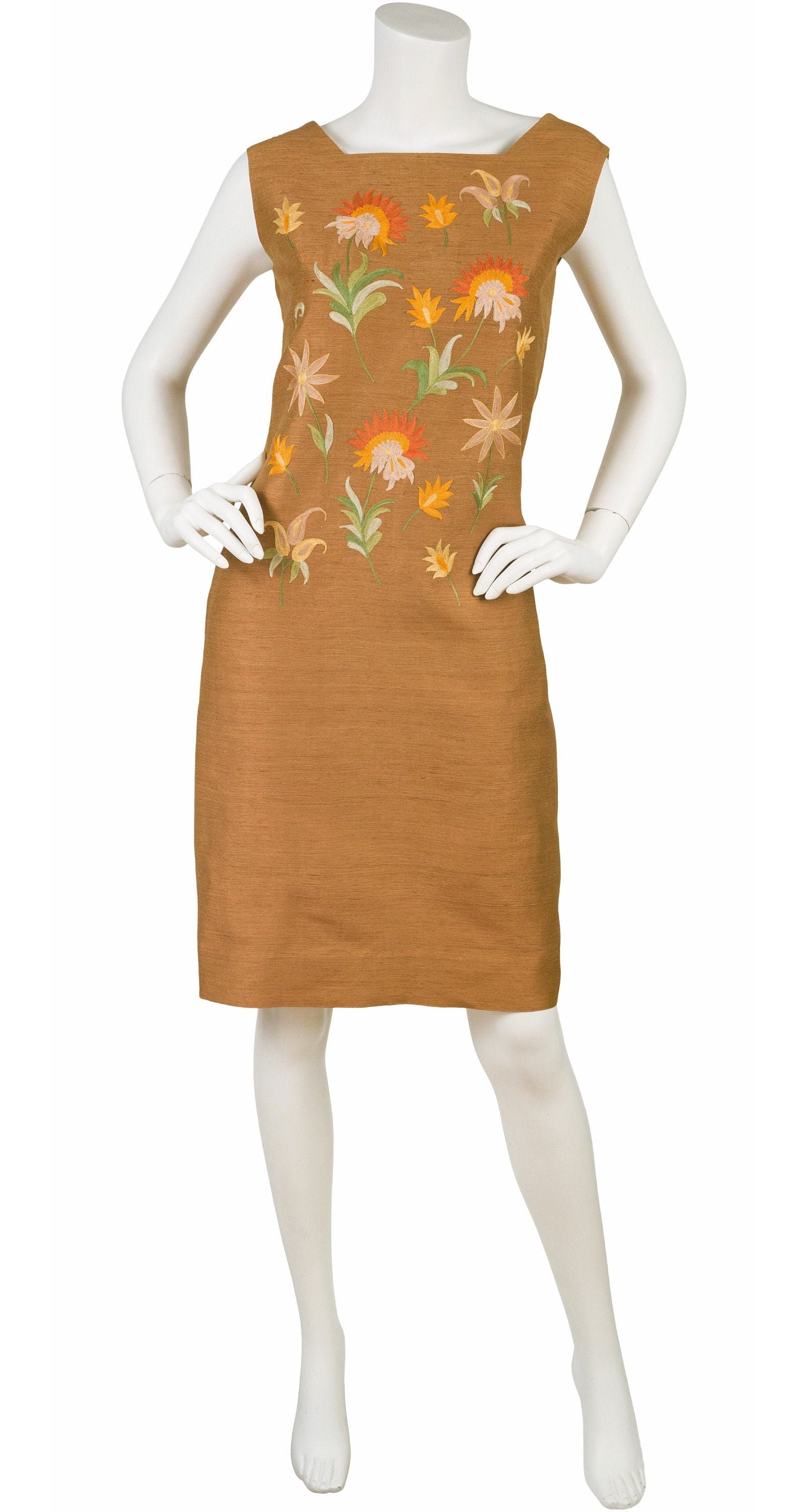 Raw silk deals shift dress
