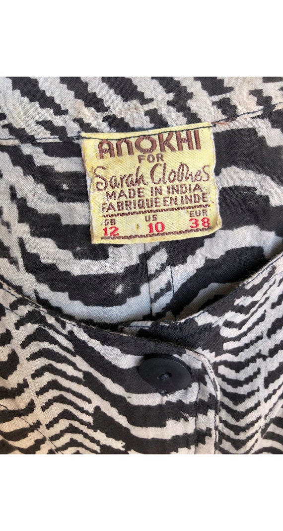 Anokhi for Sarah Clothes 1980s Vintage Block Prin… - image 6