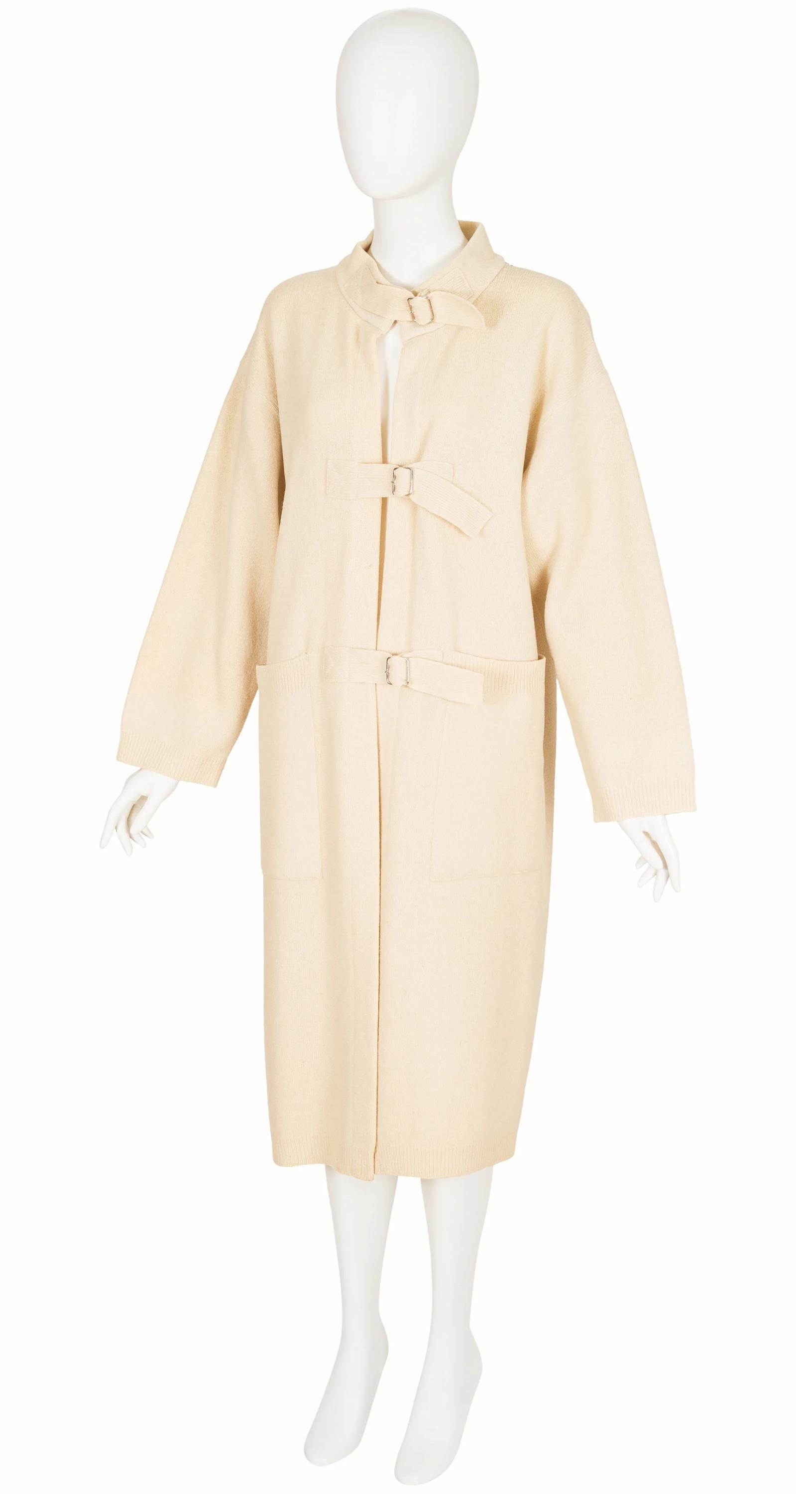 Dorothée Bis 1981-82 F/W Vintage Cream Wool Knit Buckle Strap - Main Image