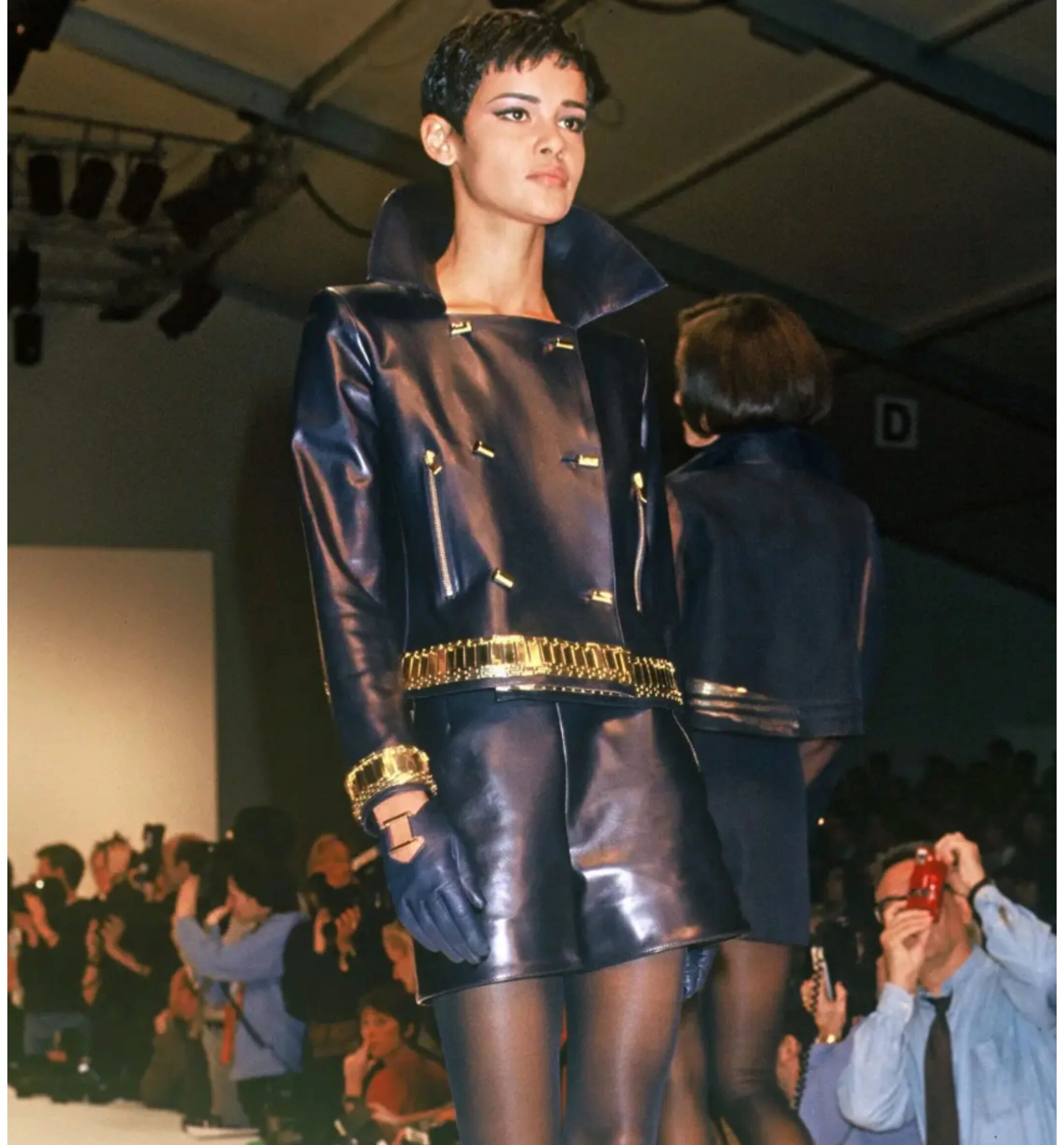 ジャケット・アウター IDEAL CUIR by CLAUD MONTANA LEATHER Claude Montana for Idéal Cuir 80s Black Leather Jacket – mimi's