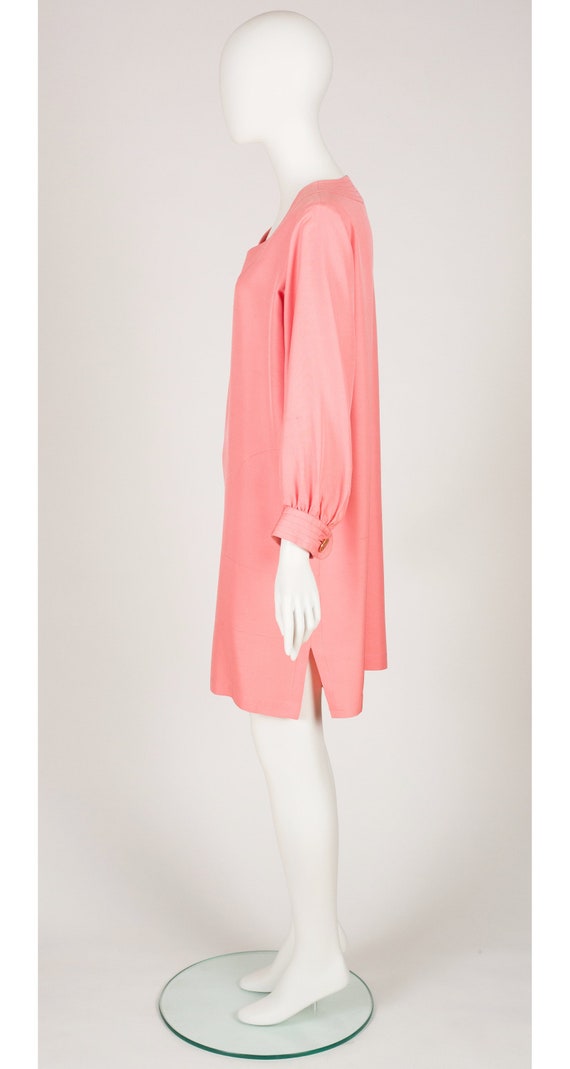 Yves Saint Laurent 1990s Vintage Coral Raw Silk B… - image 5