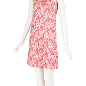 Gino Charles by Malcolm Starr 1960s Vintage Pink Brocade Evening Dress & Coat Set Sz XS image 2