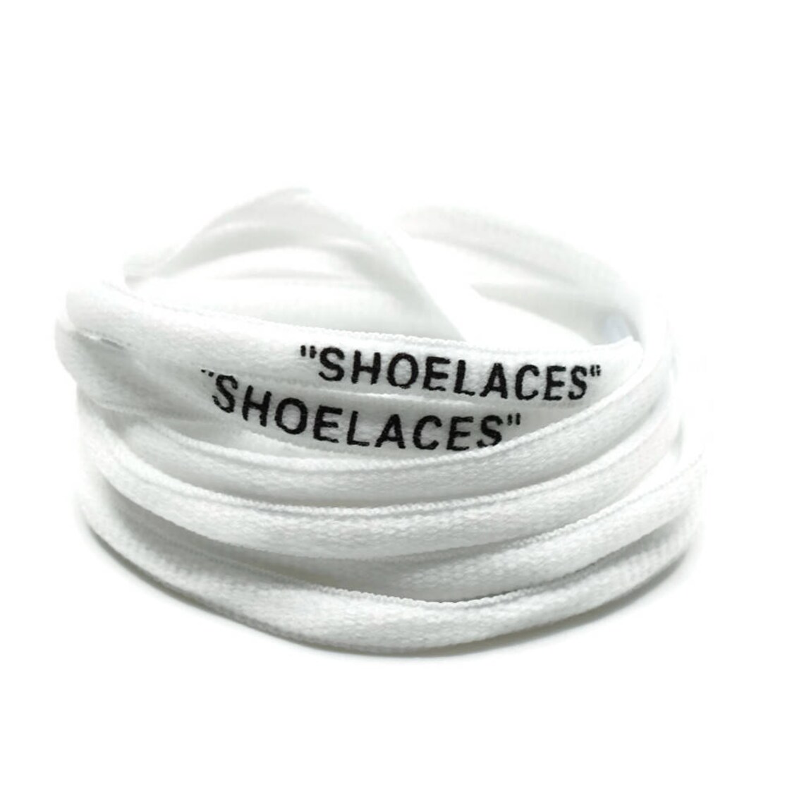 Oval shoelaces Laces off White Inspired Laces Etsy