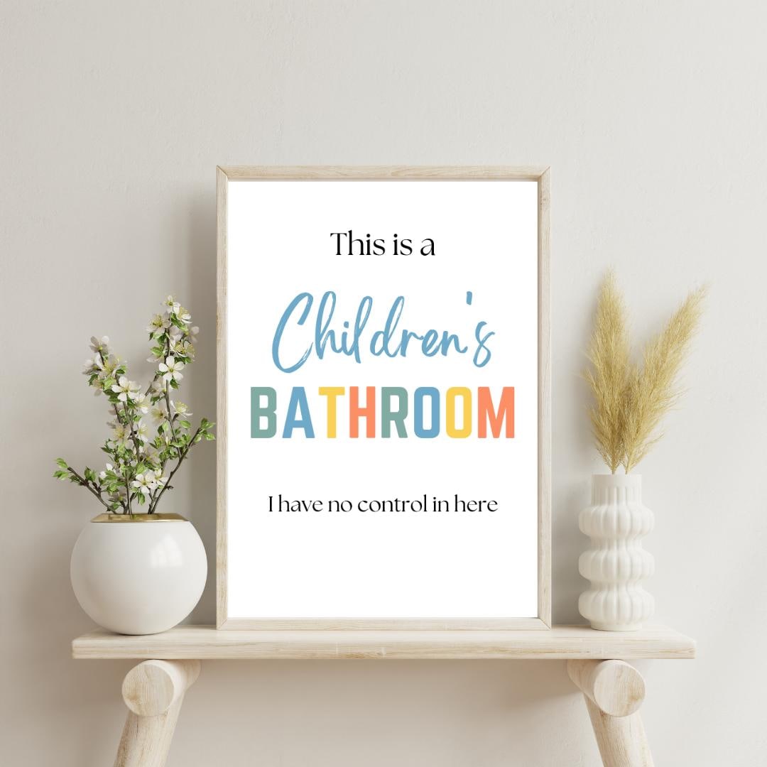 Funny Bathroom Print, Childrens Bathroom Print, Kids Bathroom Art ...