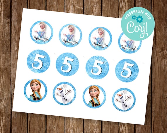 Elsa Cupcake Toppers Frozen Cupcake Toppers Elsa Birthday - Etsy