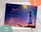 Wish Birthday Invite, Wish Party Invitation, Asha Birthday Party, Wish Movie Invite, Instant Download, EDIT YOURSELF