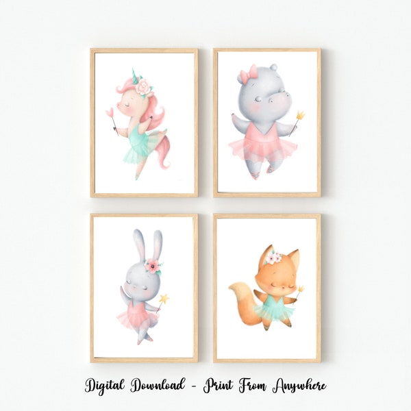 Ballerina Wall Art Etsy