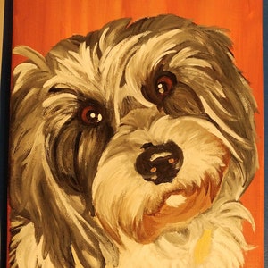 Custom Pet Portrait Painting. Dog Portrait. Pet Art. Custom artwork from photo for pet lovers. image 8