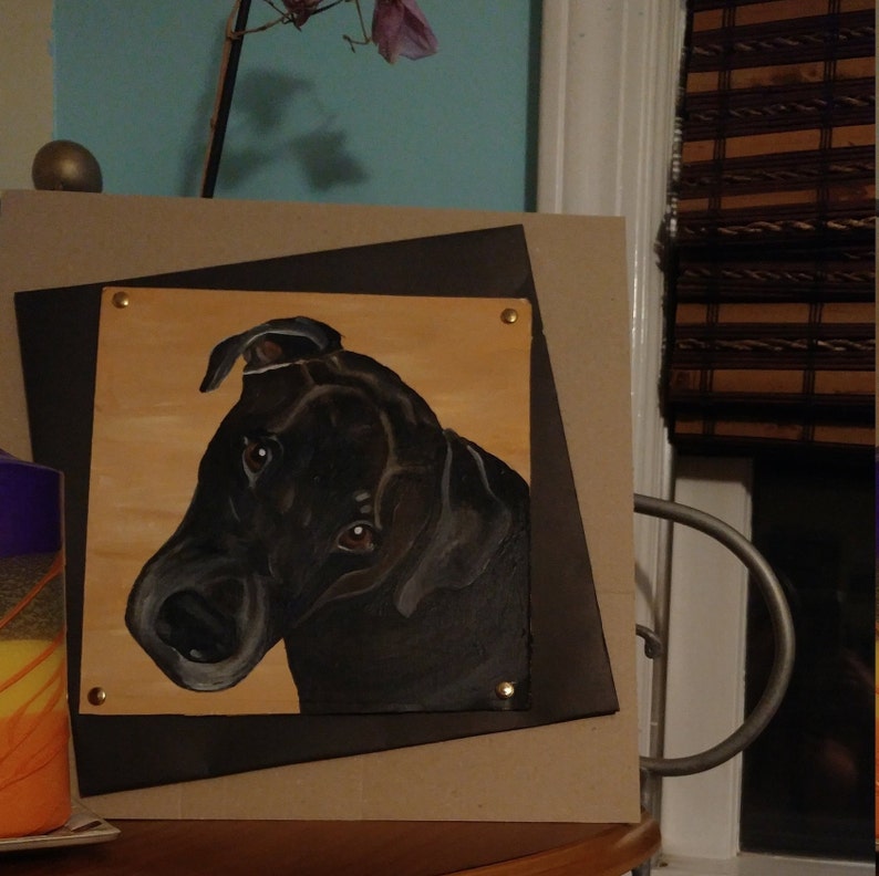 Custom Pet Portrait Painting. Dog Portrait. Pet Art. Custom artwork from photo for pet lovers. image 10