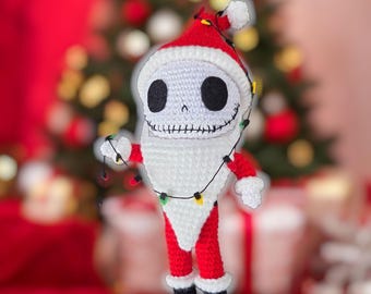 Patrón de crochet para gato navideño (patrón PDF)