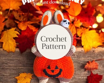 Gehaakt op amigurumi geïnspireerd patroon (pdf-download) Jack O'Lantern
