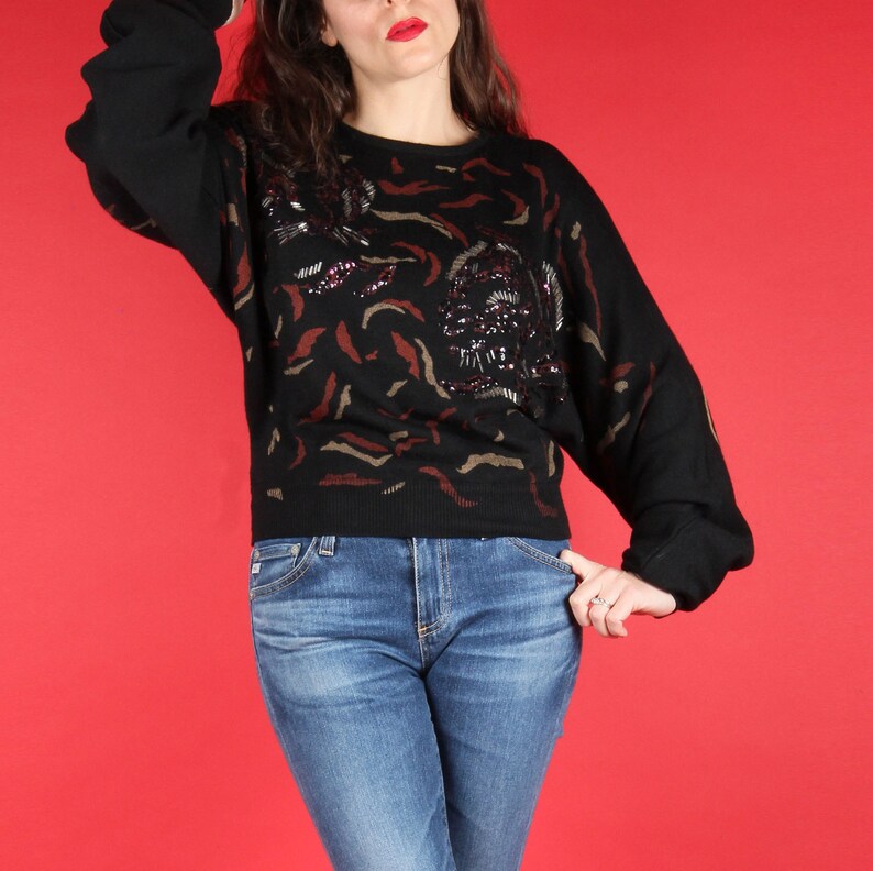 black vintage jumper