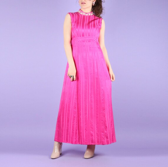 60s Vintage Gown // 60s Maxi Dress // High Societ… - image 3