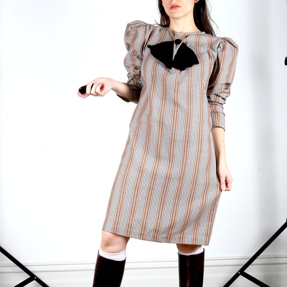 80s Smock Dress // 80s Dress // 60s Style Dress //
