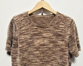 Vintage Cropped Brown Jumper