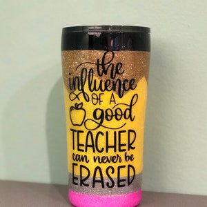 Pencil Glitter Tumbler
