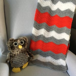 Ohio State Buckeyes Ripple Baby Blanket