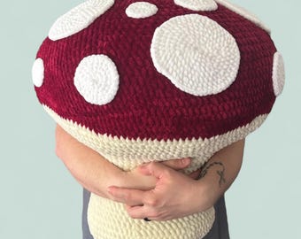Jumbo Giant Mushroom Crochet Pattern