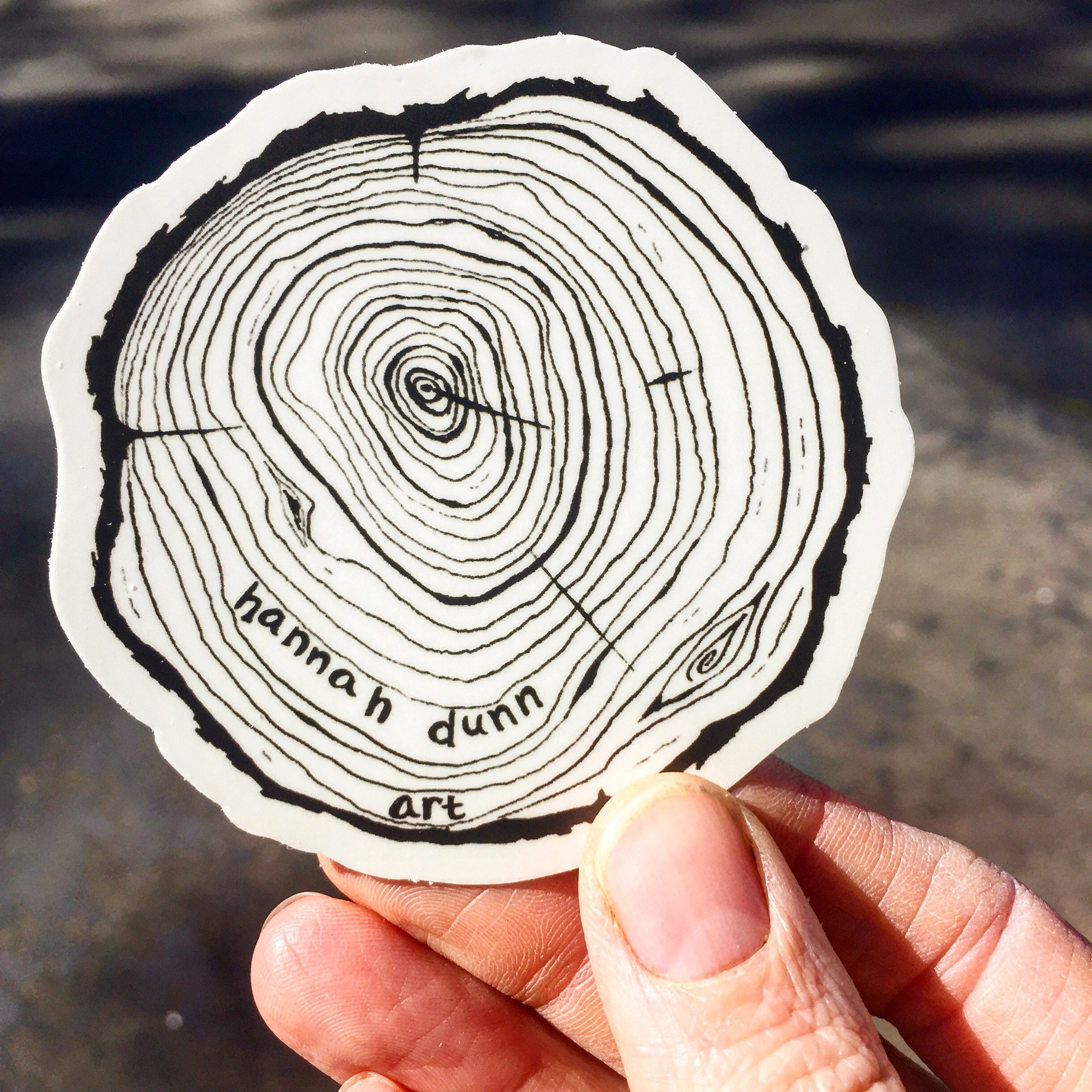 Tree Rippened Sticker Vinyl Tree Stump, Decal, Die-cut, Whidbey Island, PNW Sticker, Car ...