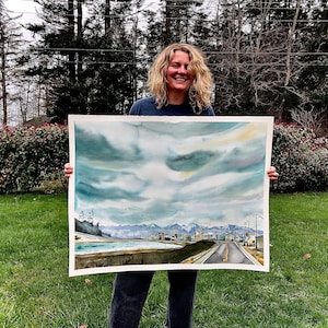 West Beach, Whidbey Island watercolor print image 3
