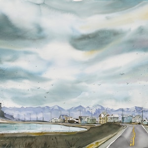 West Beach, Whidbey Island watercolor print image 2
