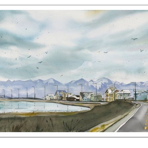 West Beach, Whidbey Island watercolor print image 8