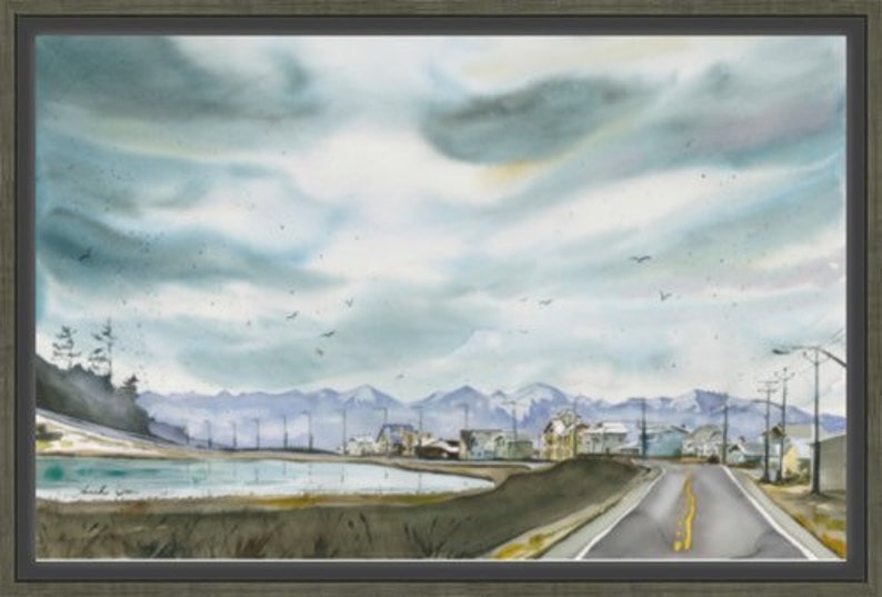West Beach, Whidbey Island watercolor print image 5