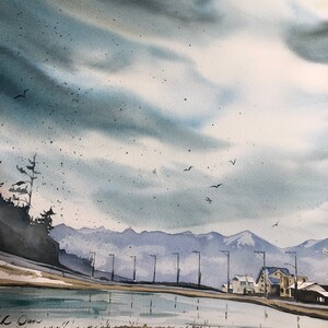 West Beach, Whidbey Island watercolor print image 6