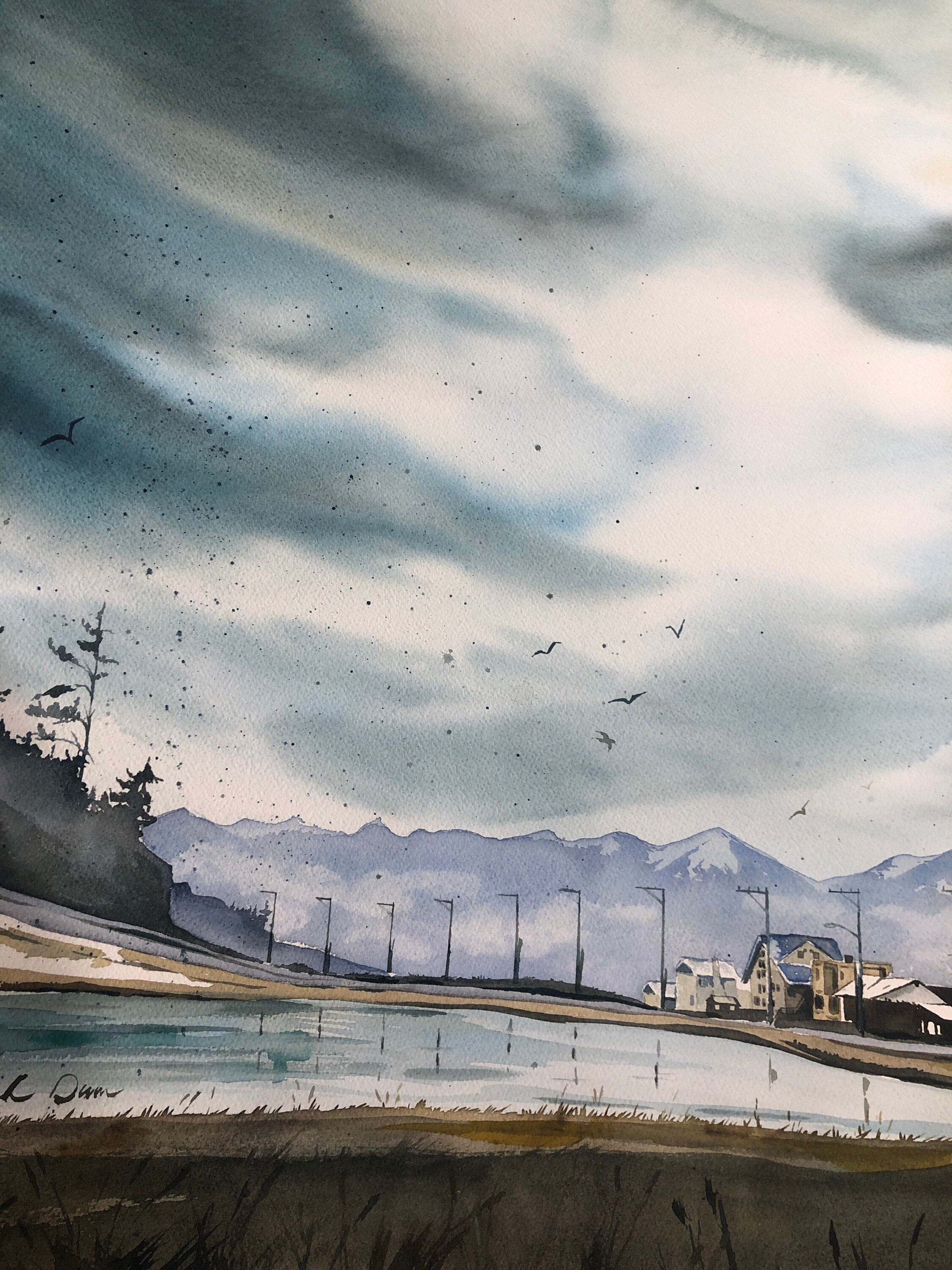 West Beach, Whidbey Island Watercolor Print Etsy