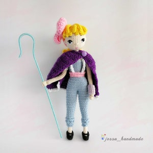 Toy Story Bo Peep with 2 Outfits Crochet Doll Pattern Amigurumi Doll Pattern / PDF Crochet Doll Pattern / English Pattern image 3