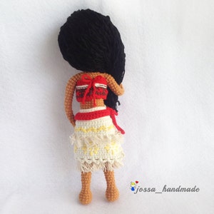 Moana Princess Inspired Crochet Doll Pattern (Amigurumi Doll Pattern / PDF Crochet Doll Pattern / English Pattern) image 5